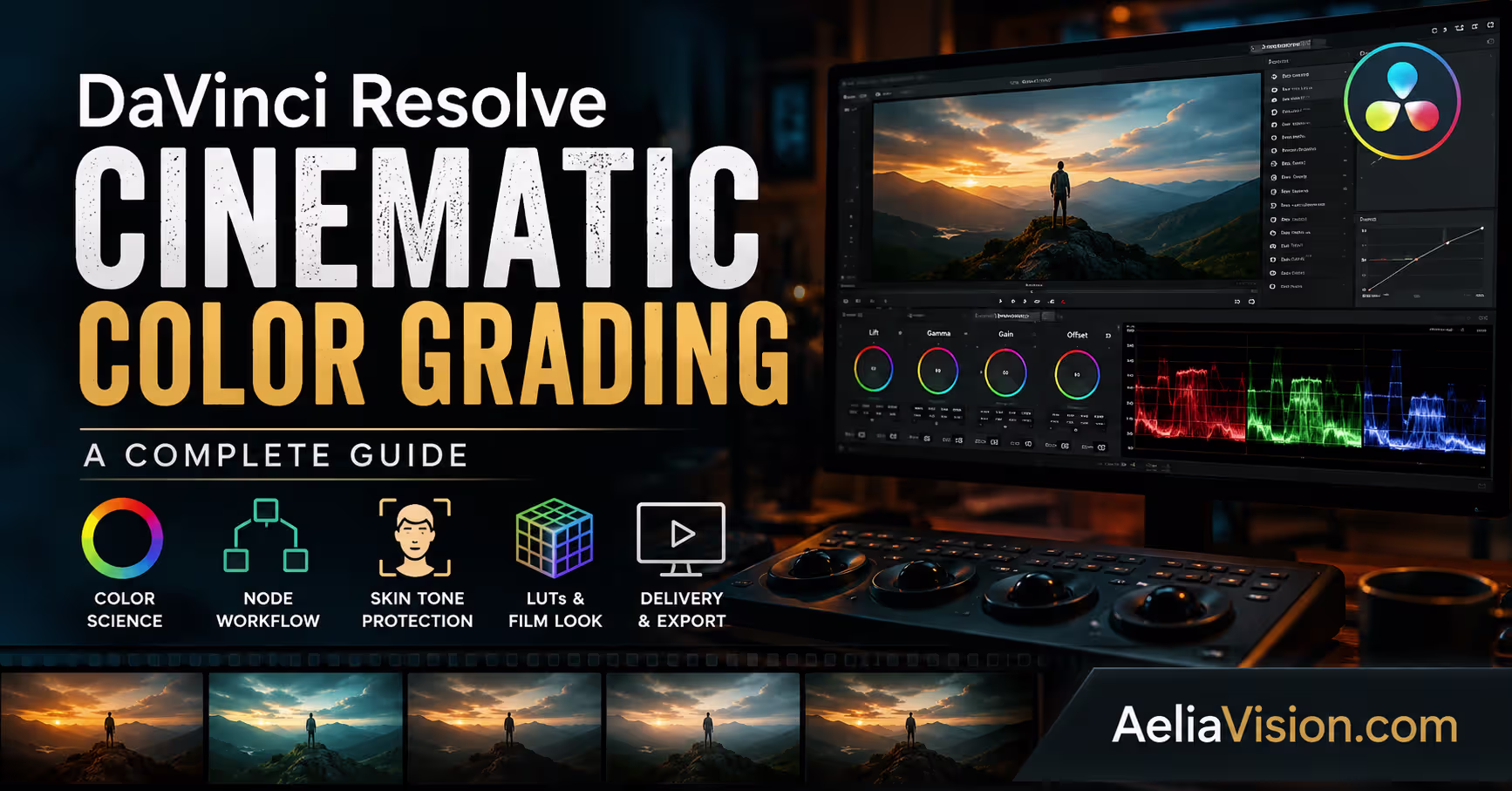 DaVinci Resolve cinematic color grading workflow