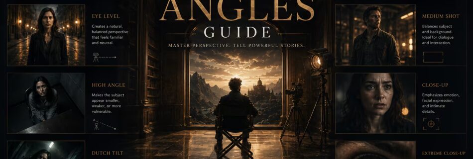 Camera angles guide for cinematic framing and emotion