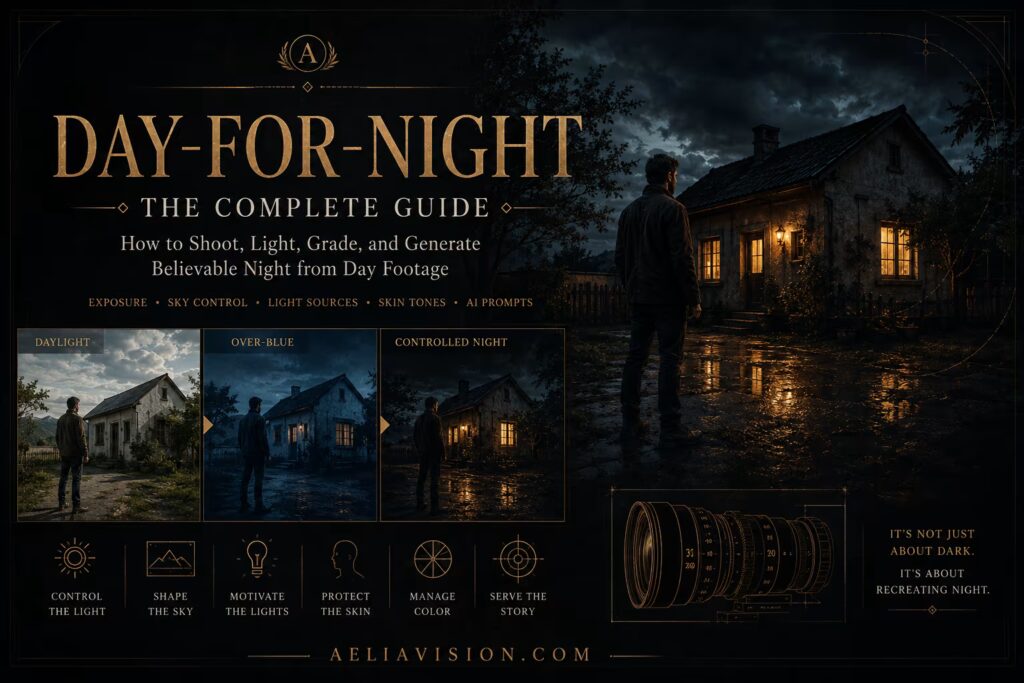 Day-for-Night Color Grading: Creating a Believable Night Scene From Daylight Footage