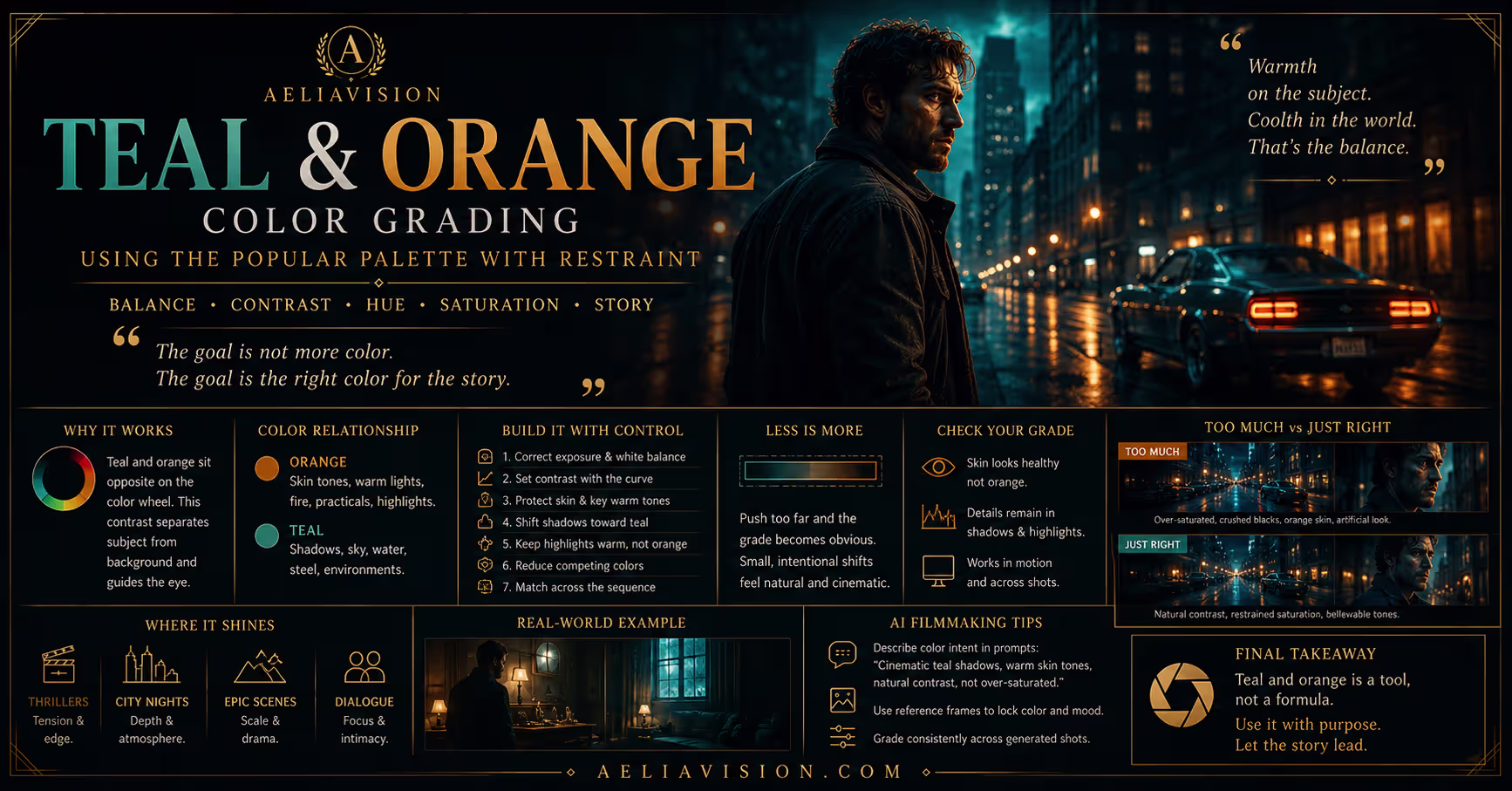 Teal and Orange Color Grading