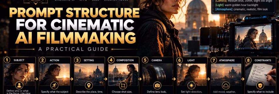 Cinematic AI Filmmaking Prompt Structure