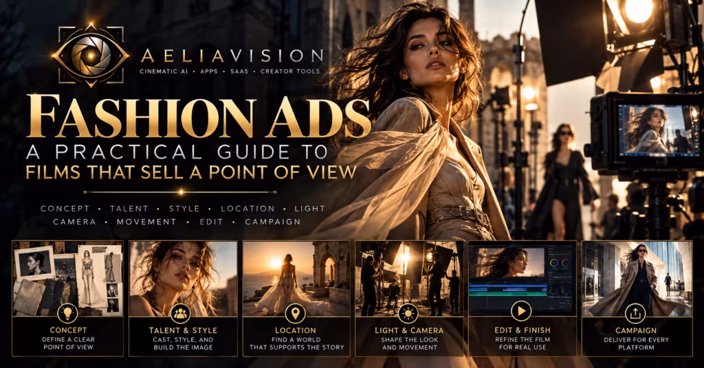 Fashion ads: a practical guide to films that sell a point of view