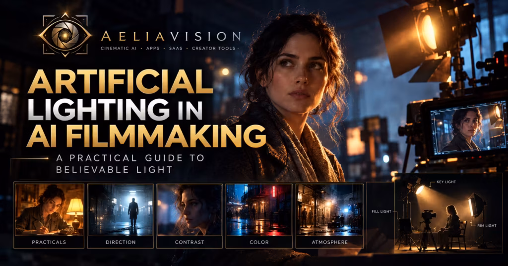 Artificial lighting in AI filmmaking: a practical guide to believable light